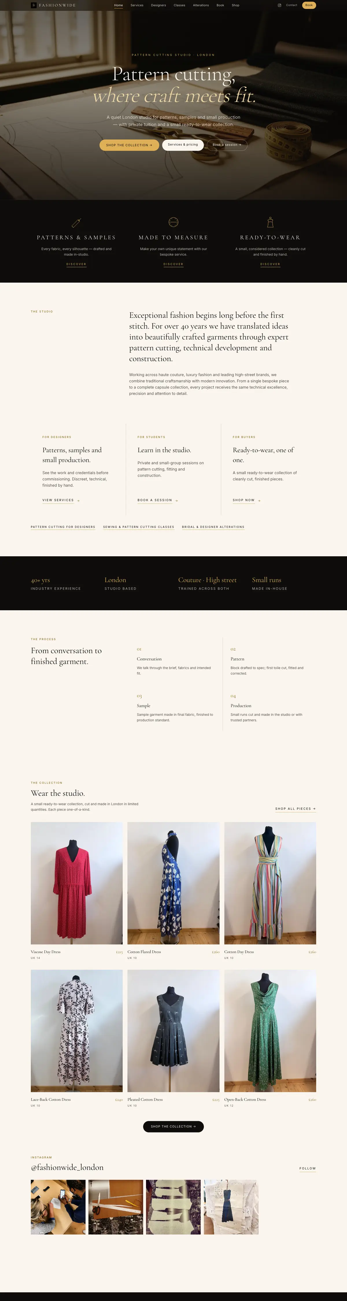 Fashionwide website by KRAYON
