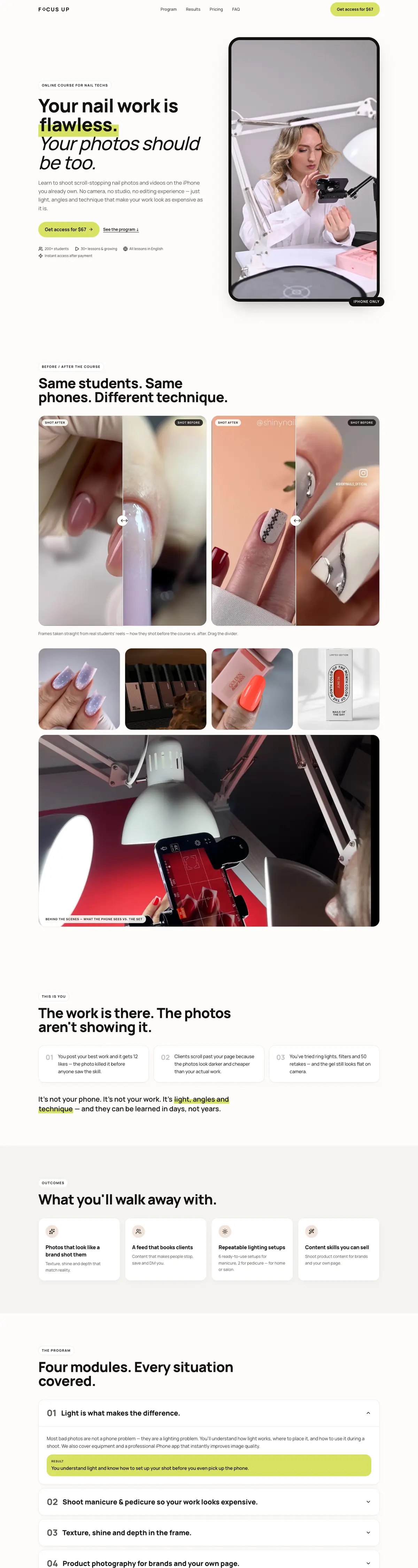 FOCUS UP website by KRAYON